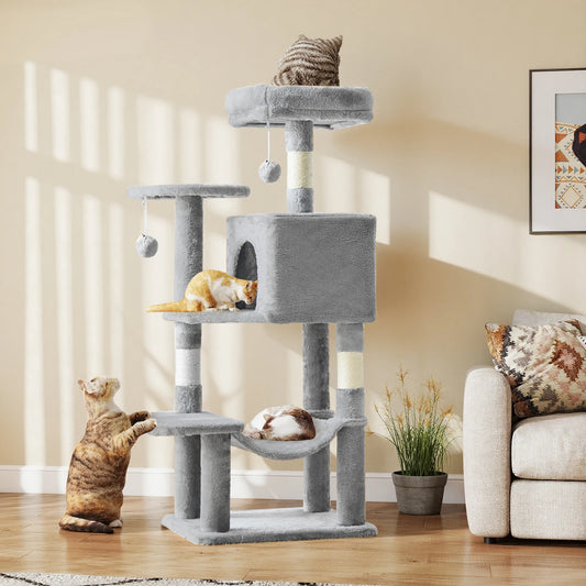 JHK Cat Tree Multi Cat Climbing Tower with Sisal Posts