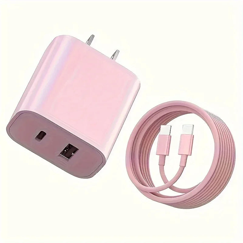 SANPRIO 20W USB C Dual Port Fast Charger Universal Adapter