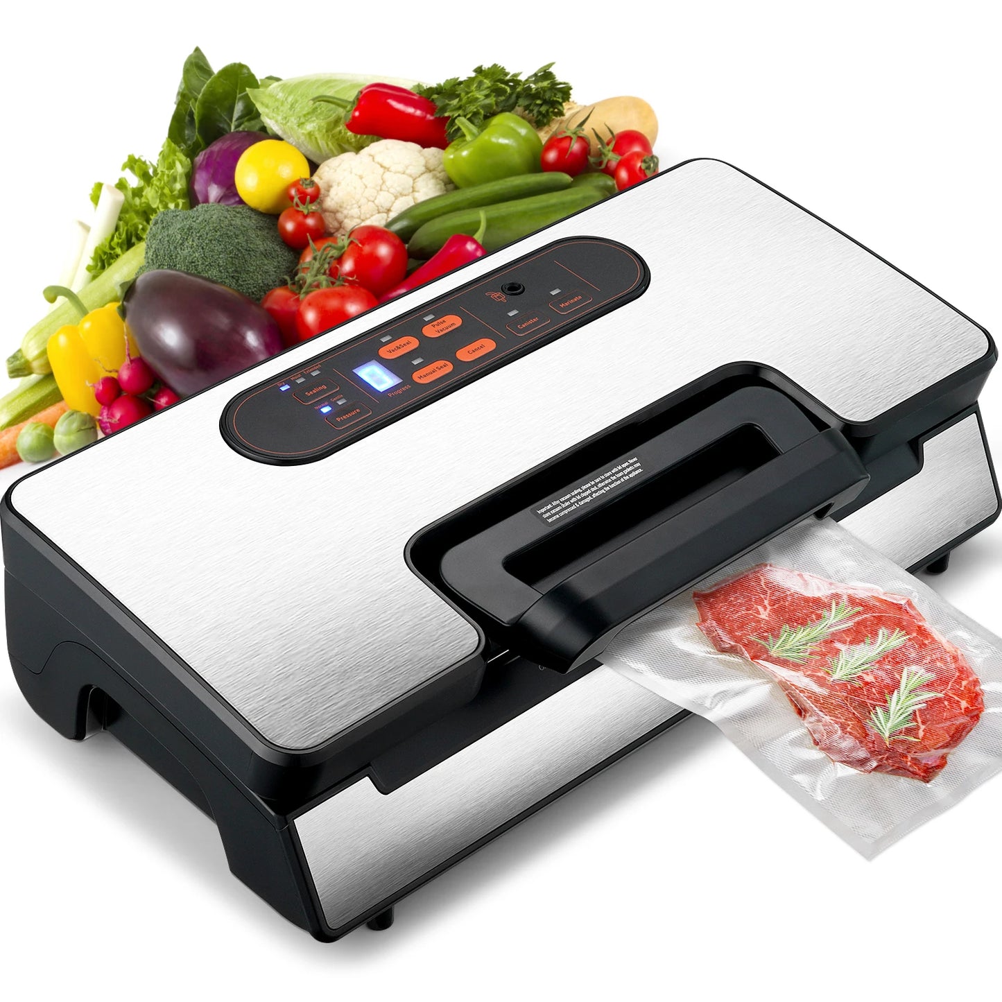 SucceBuy 130W Vacuum Sealer Machine With Free Bags