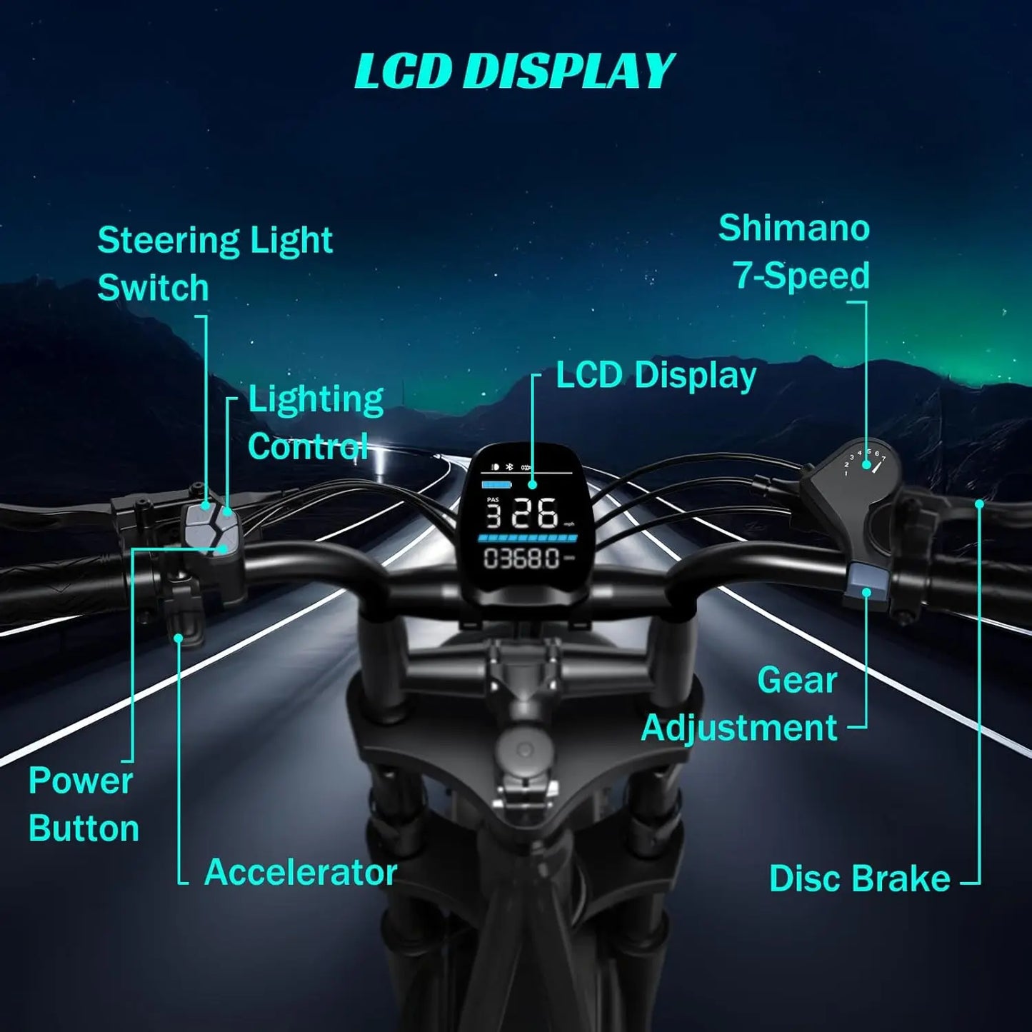 TST R002S 1500W Electric Bike For All Terrains Performance