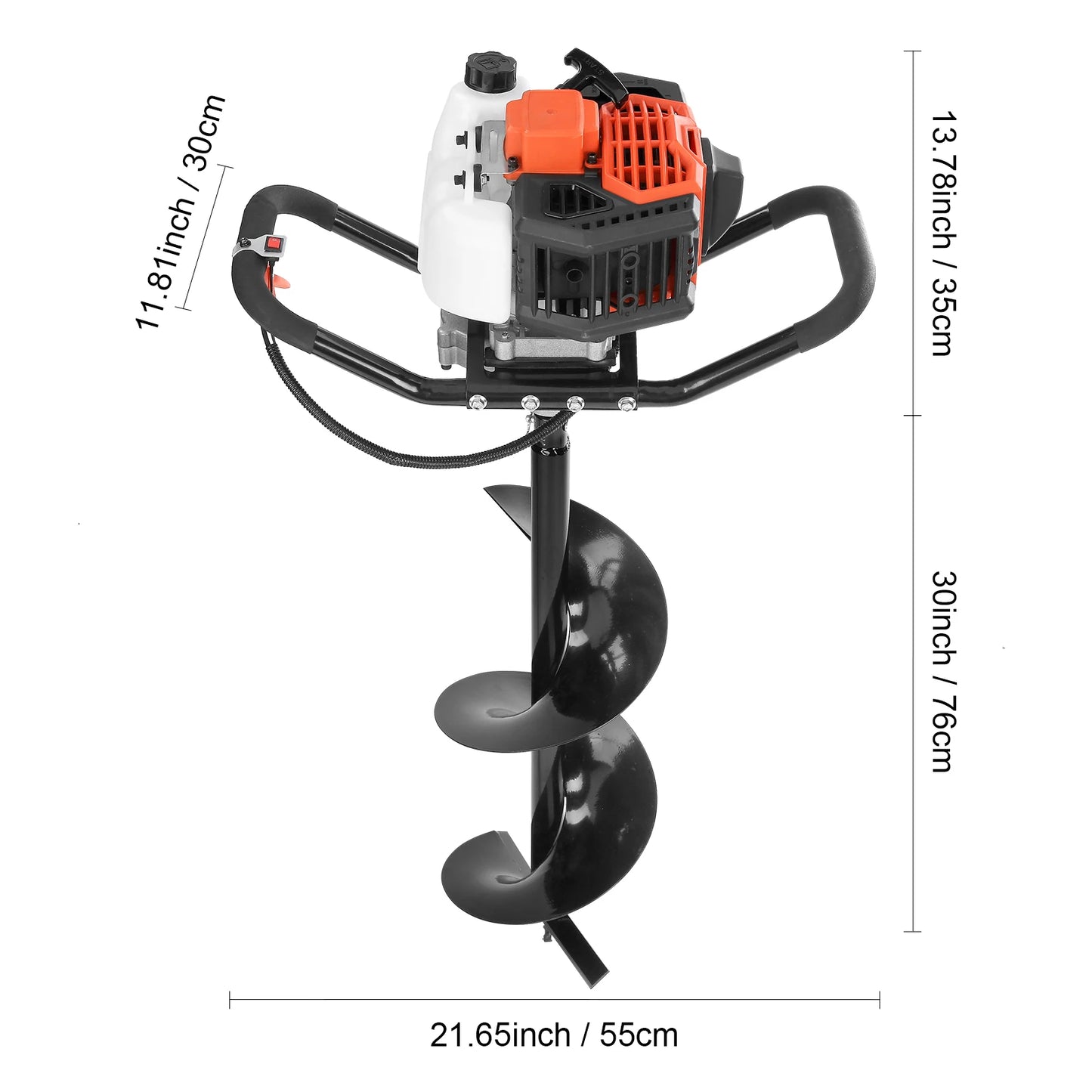 SucceBuy Gas Powered Post Hole Digger Earth Auger Pro