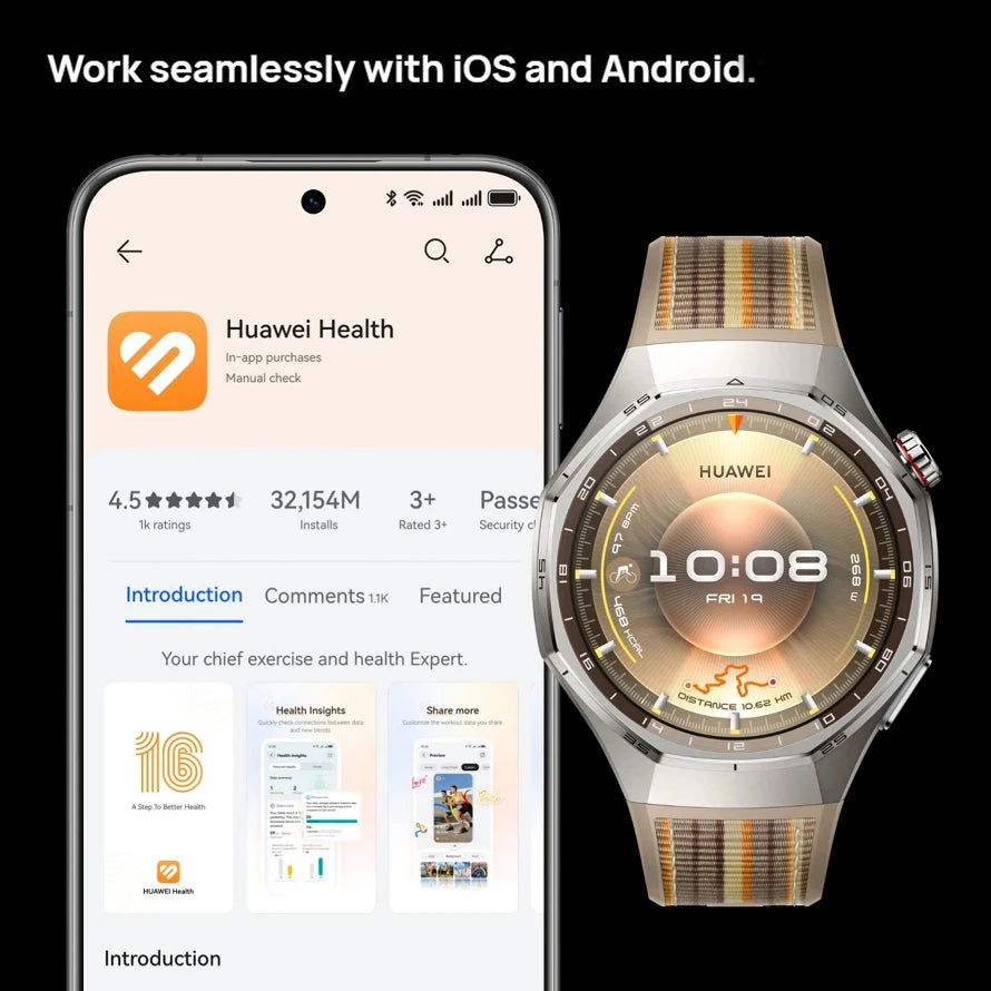 Huawei Watch GT6 Pro Smartwatch Global Version With Long Battery