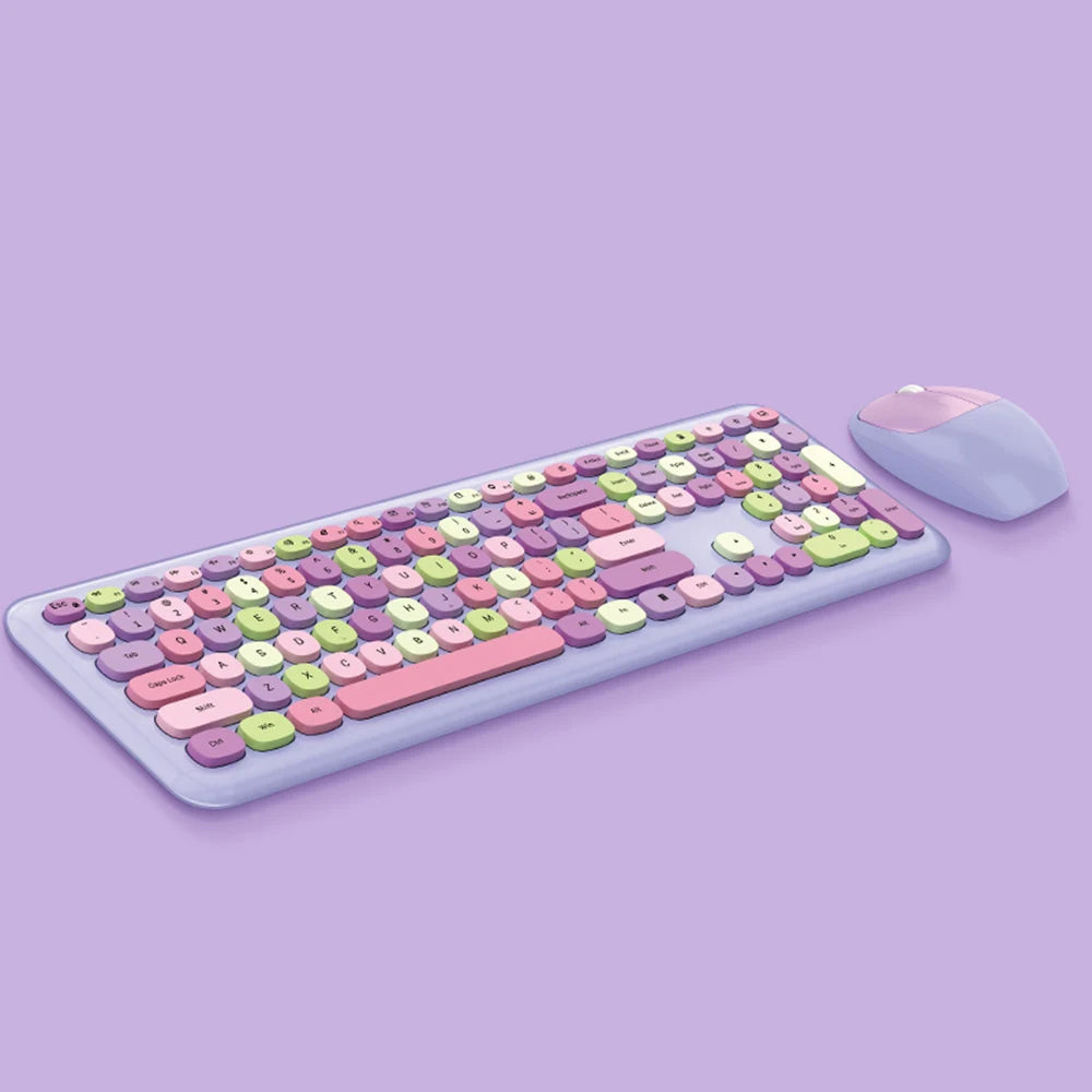 Arealer Wireless Keyboard And Mouse Combo 2.4GHz 110 Keys