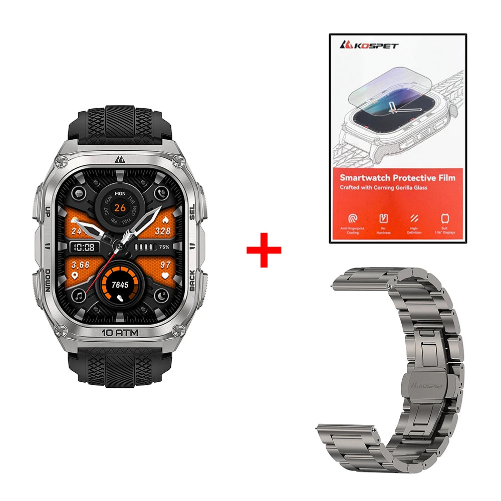 KOSPET Tank M4 Smartwatch With GPS 10ATM Waterproof